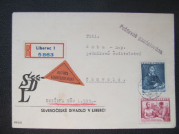 BRIEF Liberec - Tanvald Divadlo Dobírka/// P4318 - Storia Postale