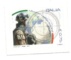 (REPUBBLICA ITALIANA) 2011, MISSIONI MILITARI ITALIANE ALL'ESTERO - Serie Di 1 Francobollo Nuovo MNH** - 2011-20: Mint/hinged