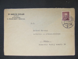 BRIEF Komárno - Brno 1948 JUDr. Imrich Solár /// P4290 - Covers & Documents