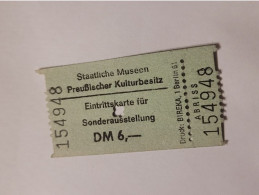 Eintrittskarte - Preußische Museen - Toegangskaarten