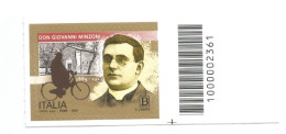 (REPUBBLICA ITALIANA) 2023, DON GIOVANNI MINZONI - Francobollo Nuovo MNH, Codice A Barre - 2021-...: Mint/hinged