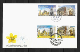 RARE 2021Joint Thailand And Pakistan, MIXED FDC WITH 2+2 STAMPS: Temples - Joint Issues