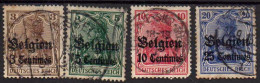 Belgique - Occupation 14-18 1914 OCB OC1 à OC4 - OC1/25 General Government