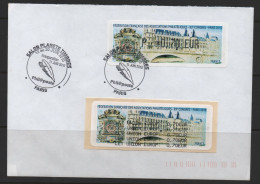 2 Atms, Lisa1, PLI FDC, LETTRE P 0.70€, 83ème Congrès FFAP, Paris 2010. GROSSE HORLOGE DE LA CONCIERGERIE - 2010-... Vignette Illustrate