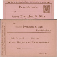 Berlin 1889. Entier Postal Timbré Sur Commande. Poste Privée. Société D'envoi De Beurre. Commande De Margarine ! - Cows