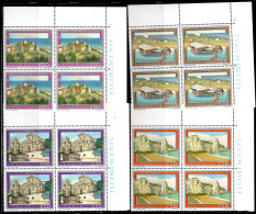 ITALIA REPUBBLICA ITALY REPUBLIC 1988 TURISTICA TOURISM SERIE COMPLETA COMPLETE SET QUARTINA ANGOLO DI FOGLIO  BLOCK MNH - 1981-90: Neufs