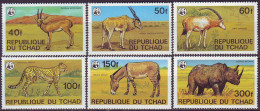 TSCHAD - WWF  LEOPARD RHINOCEROS - **MNH - 1979 - Unused Stamps