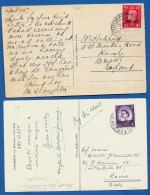 OVERSTAMP TANGIER ON CARD 1952/1955 N°H408 - Uffici In Marocco / Tangeri (…-1958)