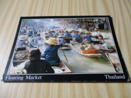 Bangkok (Thaïlande).Le Marché Flottant De Damnoen Saduak - Carte Animée. - Tailandia