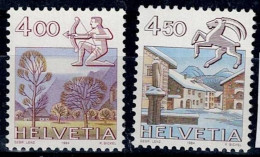 SWITZERLAND 1984 ZODIAC SIGNS AND LANDSCAPES MI No 1265-6 MNH VF!! - Unused Stamps