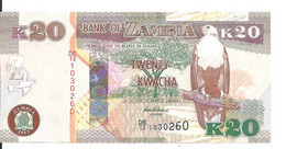 ZAMBIE 20 KWACHA 2012 UNC P 52 A - Zambie