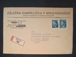 BRIEF Mnichovice - Praha Kampelička  /// P4178 - Storia Postale