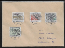 Germany. FDC Sc. 1000-1003.   European Nature Conservation.  FDC Cancellation. - 1961-1970