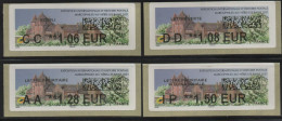 4 ATMs, LISA2 AVEC CODE DATAMATRIX, CC 1.06 / DD 1.08/ AA 1.28/ IP 1.50€. GARE DE NERIS LES BAINS. 9 Et 10 OCTOBRE 2021. - 2010-... Illustrated Franking Labels