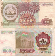 Tajikistan / 1.000 Rubles / 1994 / P-9(a) / VF - Tadschikistan