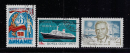 RUSSIA  1973 SCOTT #4081,4083,4084 USED - Oblitérés