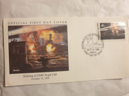 Marshall Island - First Day Cover - Sinking Of HMS Royal Oak - Islas Marshall