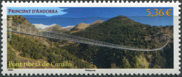 Andorra [Fr.] 2024. Tibetan Bridge In Canillo (MNH OG) Stamp - Neufs