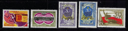 RUSSIA  1973 SCOTT #4212-4215,4222 USED - Oblitérés