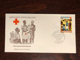 CENTRAFRICAINE  CENTRAL AFRICA FDC COVER 1972 YEAR RED CROSS HEALTH MEDICINE STAMPS - Repubblica Centroafricana