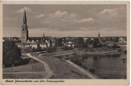 Lithuania Lietuva Germany Deutschland 1915 Memel Klaipeda, Johanniskirche Und Alter Festungsgraben Church Kirche Kosciol - Lithuania