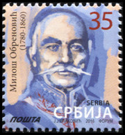 Serbia 2016. Definitive Stamp - Miloš Obrenović (MNH OG) Stamp - Serbia