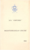 SS Orford 1933 Orient Line Barcelona Mediterranean Cruise Book -let - Mondo