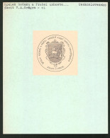 Exlibris Spolek Rodaku A Pratel Unhoste A Obci Okresu Unhostskeho, Sidlem V Praze, Wappen  - Bookplates