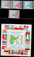 BULGARIA  1983 CONFERENCE ON SECURITY AND COOPERATION IN EUROPE MI No 3218-21+ BLOCK 137 MNH VF!! - Unused Stamps