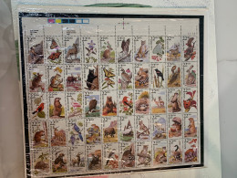 USA Stamp Sheet Butterflies Turtle Birds Rabbit Rabbit Beetle Animals 50 Diff MNH - Papillons