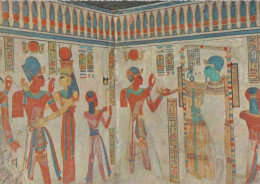105134 - Ägypten - Luxor - Tal Der Königinnen, Wandmalerei - Ca. 1970 - Louxor