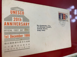 Hong Kong Stamp FDC 1966 - Brieven En Documenten