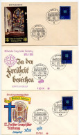 Germany, West 1965 3 FDCs Scott 931 12th Meeting Of German Protestants In Köln; Bonn & Köln Postmarks - 1961-1970