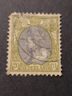 Niederlande - Wilhelmine 20c - Usati