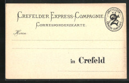 AK Crefeld, Crefelder Express-Compagnie, Private Stadtpost  - Stamps (pictures)