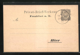 AK Frankfurt A. M., Privat-Brief-Beförderung, Private Stadtpost  - Timbres (représentations)