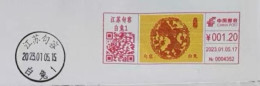 China Posted Cover，year Of Rabbit ATM Postmark - Buste