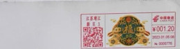 China Posted Cover，year Of Rabbit ATM Postmark - Buste