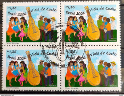 C 2652 Brazil Stamp Mercosul Viola De Cocho Music Mato Grosso 2006 Block Of 4 CBC MT Cuiaba - Neufs