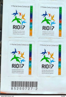 C 2650 Brazil Stamp Pan American Games Rio De Janeiro Sport 2006 Block Of 4 Barcode - Nuevos
