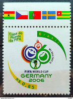 C 2647 Brazil Stamp Germany Football World Cup 2006 Vignette Correios Flag Switzerland Japan Ireland - Ungebraucht