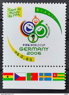 C 2647 Brazil Stamp Germany Football World Cup Flag Chile Portugal 2006 - Nuevos