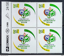 C 2647 Brazil Stamp Germany Football World Cup 2006 Block Of 4 Vignette Correios - Ungebraucht