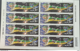 C 2644 Brazil Stamp 100 Years 14 BIS Rocket Maps Santos Dumont Space 2006 Sheet - Ungebraucht
