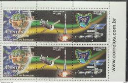 C 2644 Brazil Stamp 100 Years 14 BIS Rocket Maps Santos Dumont Space 2006 Sextile Vignette Website - Neufs