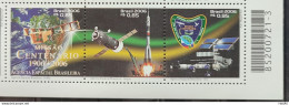 C 2644 Brazil Stamp 100 Years 14 BIS Rocket Maps Santos Dumont Space 2006 BAR CODE - Neufs