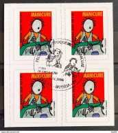 Brazil Regular Stamp RHM 843 Profession Manicure Work Economy No BR Perforation 2006 Block Of 4 CBC DF - Neufs