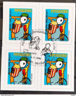 Brazil Regular Stamp RHM 842 Profession Popcorn Maker Work Economy No BR Perforation 2006  Block Of 4 CBC DF - Neufs