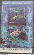 B 144 Brazil Stamp Coastal Sharks Fish 2006 - Ungebraucht