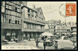 A69  FRANCE CPA REIMS - PLACE DU MARCHÉ - Collections & Lots